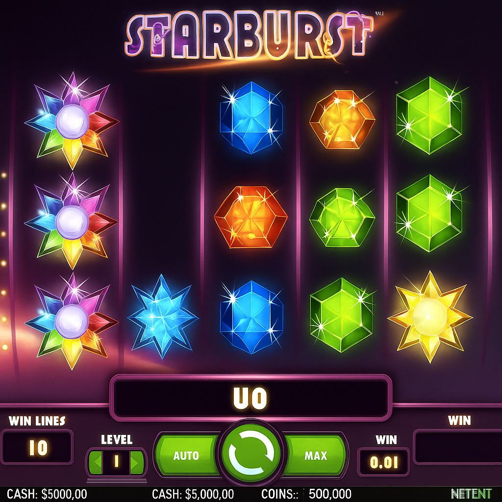 MyStake - Starburst Slot Game - Casino France